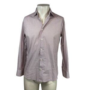 INGRAM - MEN' S 15/38 - BERRY LONG SLEEVE BUTTON UP DRESS SHIRT